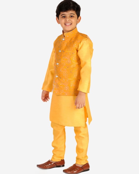 Buy Yellow Kurta Sets for Boys by PRO ETHIC STYLE DEVELOPER