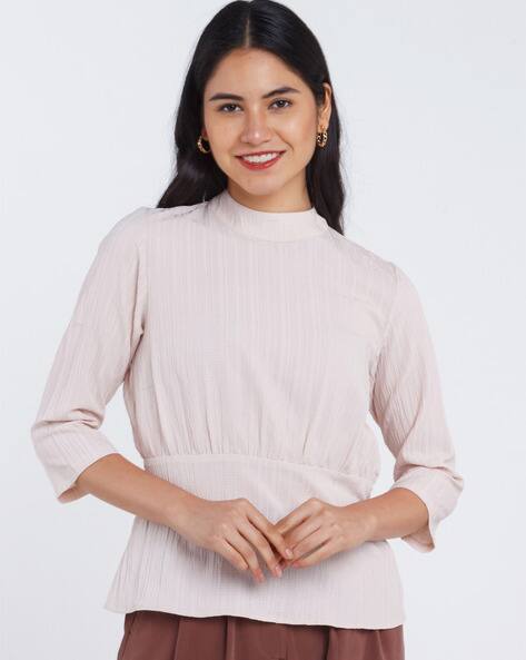 Zink London Solid High Neck Top