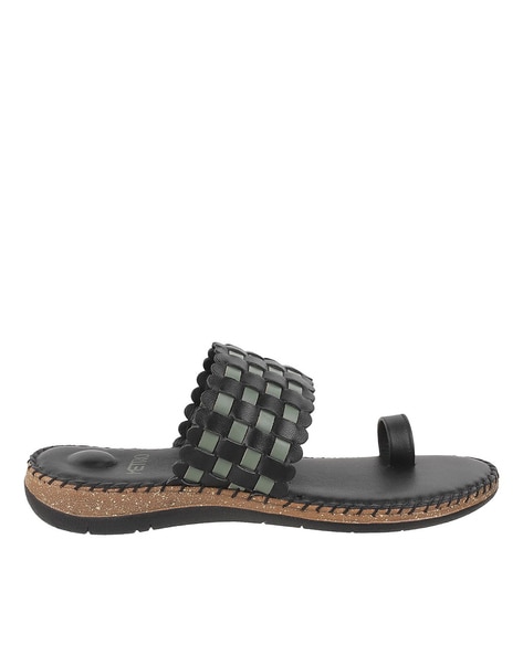 Buy Black Flip Flop & Slippers for Women by Metro Online