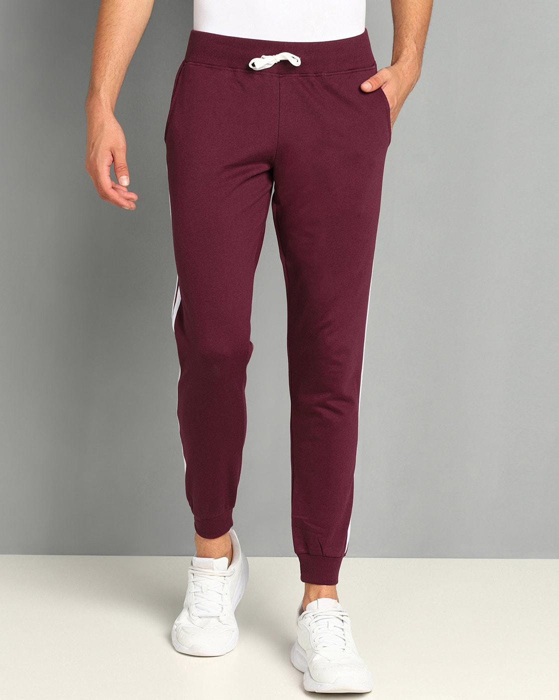Buy Fame Forever by Lifestyle Maroon Cotton Track Pants for Women Online @  Tata CLiQ
