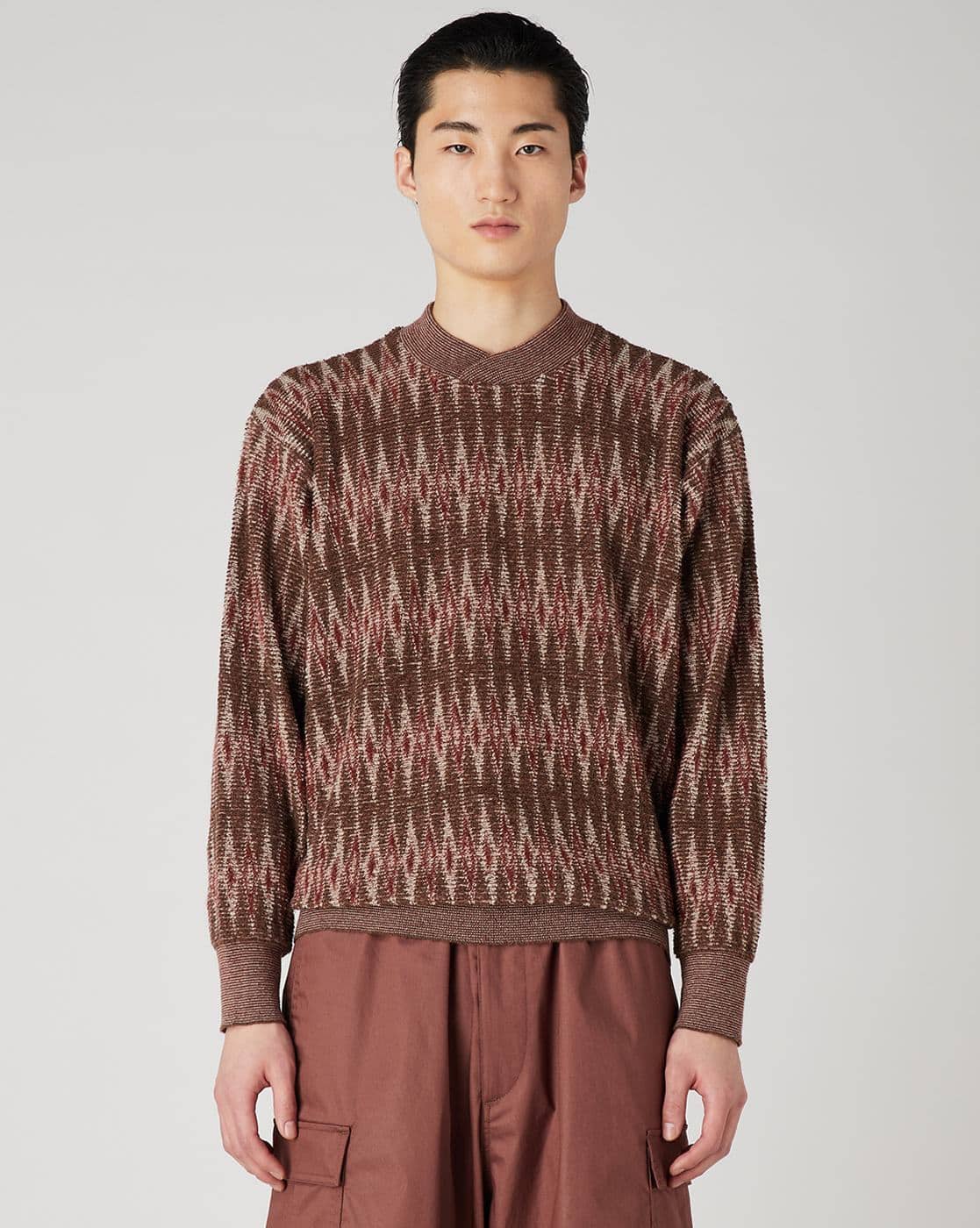 Buy EMPORIO ARMANI Regular Fit Blended Sweater | Brown Color Men