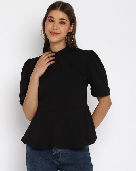 Buy Black Tops for Women by Mayra Online