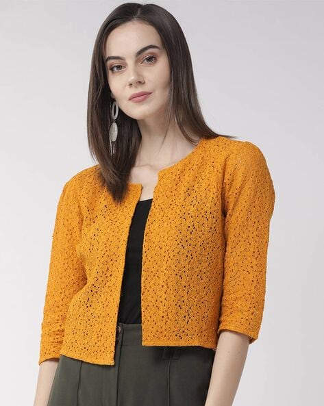 Knit Elbow Sleeve Bolero