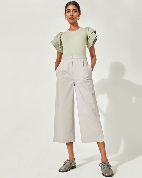 Zara HIGH WAISTED CULOTTES - 07600683-251