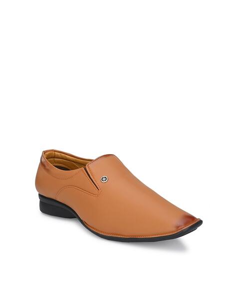 JOHN KARSUN Panelled Slip-On Formal Shoes