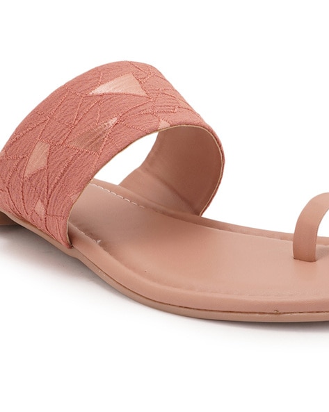 Buy Pink Flat Sandals for Women by STYLE SHOES Online Ajio