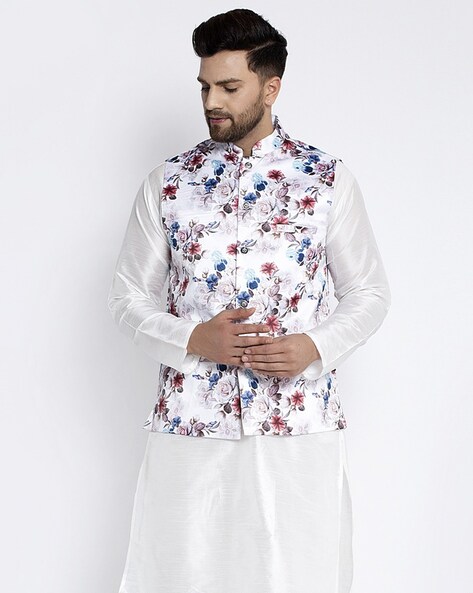 Nehru Jacket for Wedding Kurta Pajama Jacket Set