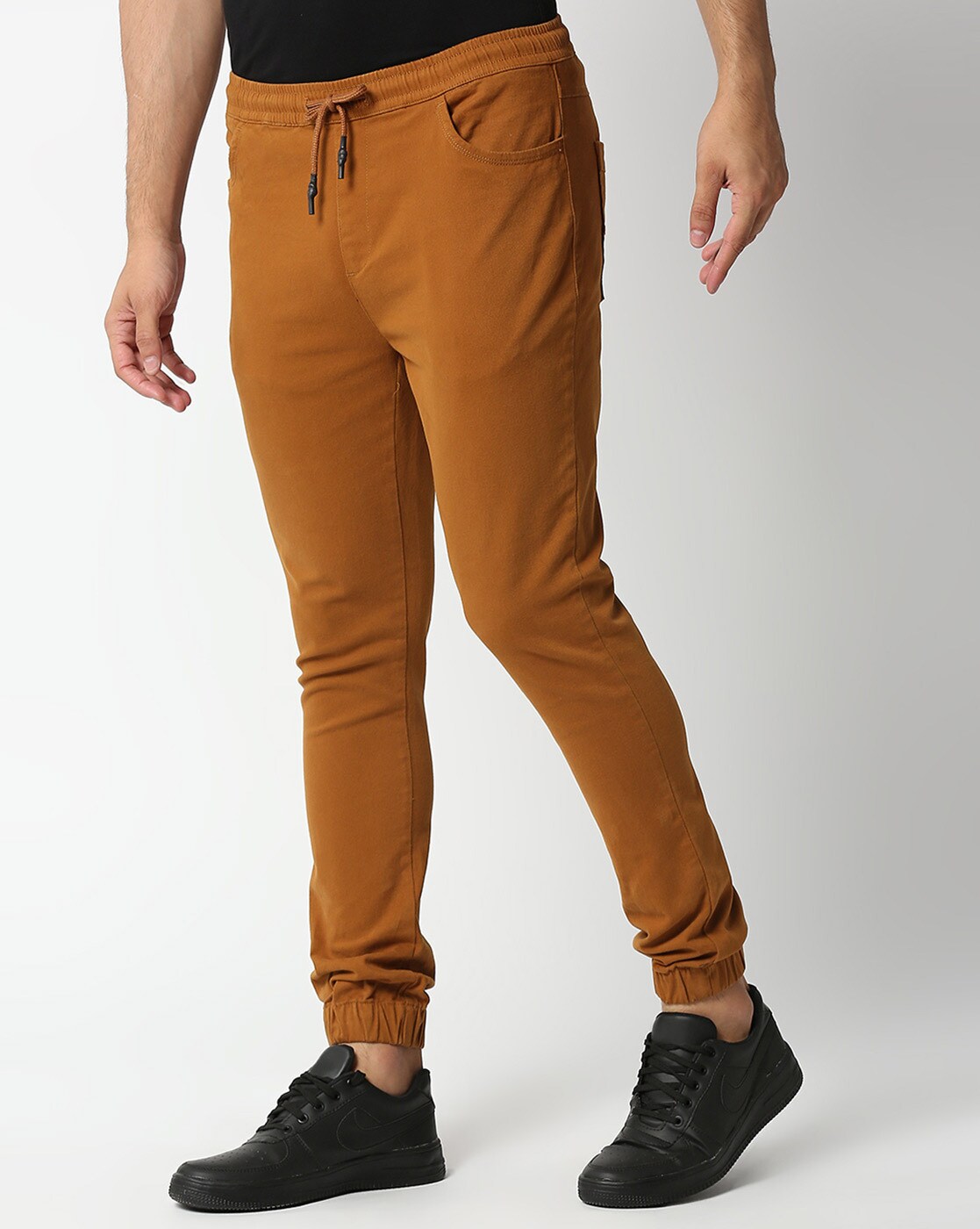 Brown cheap jogging pants