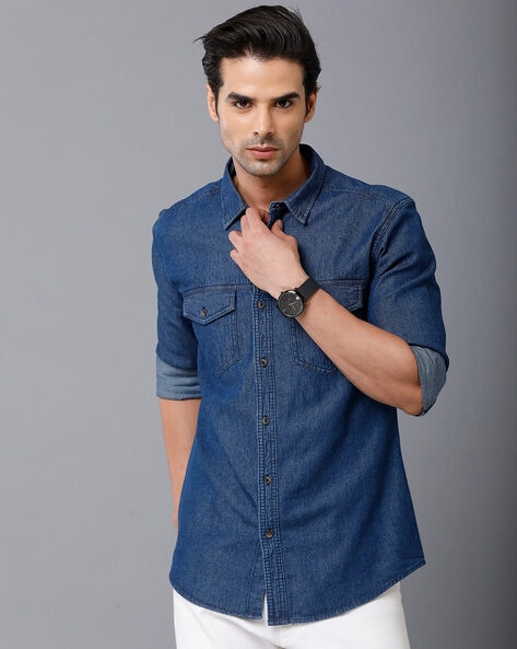 Buy Blue Shirts for Men by Prototype Online