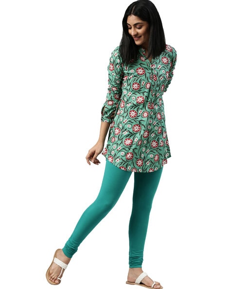 Churidar Leggings with Elasticated Waist