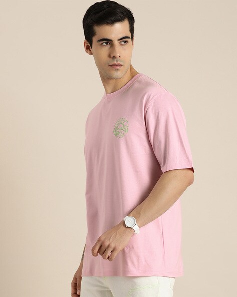 Buy Pink Tshirts for Men by DIFFERENCE OF OPINION Online | Ajio.com