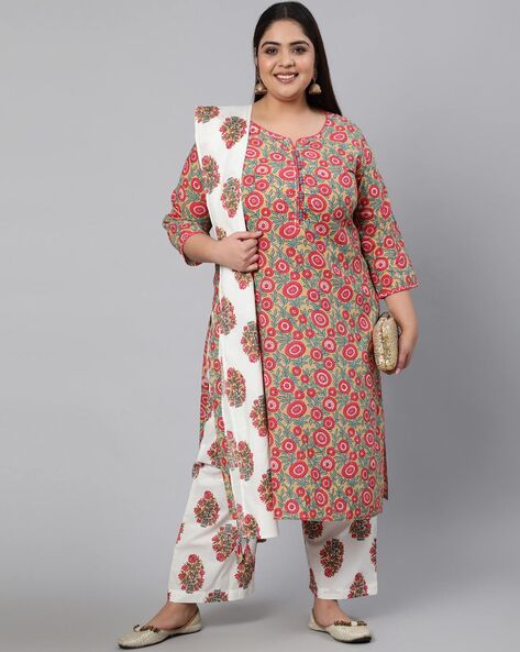 Buy Black &Maroon Kurta Suit Sets for Women by Jaipur Kurti Online | Ajio .com-saigonsouth.com.vn