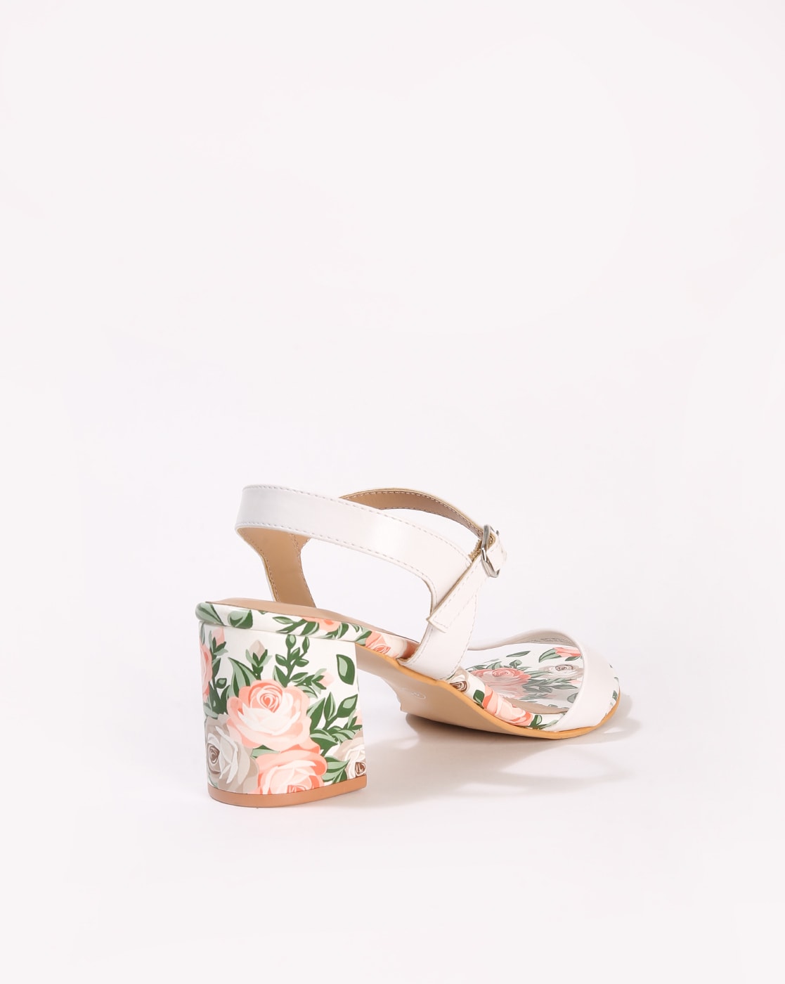 Women's Floral Embossed High Heels Pointed Toe Slip Soft - Temu