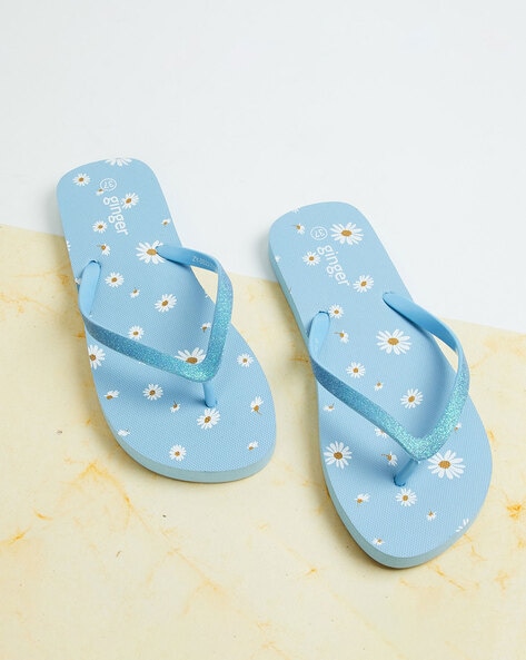 Buy Blue Flip Flop & Slippers for Women by Ginger by Lifestyle Online