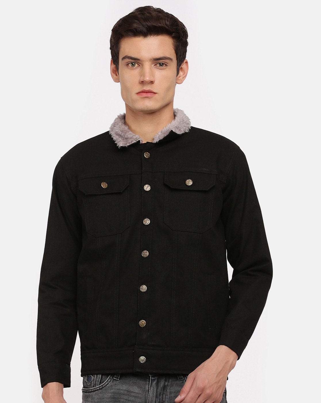 Buy Black Jackets & Coats for Men by VOXATI Online | Ajio.com