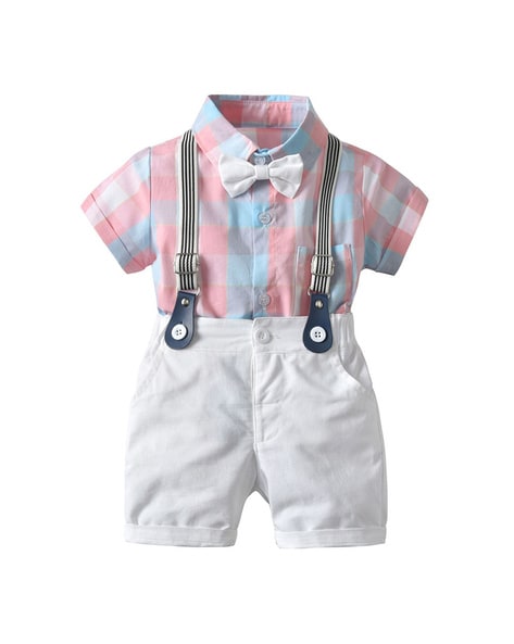 Hopscotch Baby Boys Cotton Stripe Print Shirt And Pant Set With Waistcoat  In Yellow Color For Ages 0-6 Months (HSP-3691348) : Amazon.in: Fashion