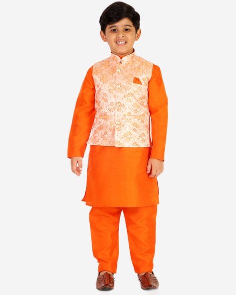 Kurta pajama with on sale jacket for boys