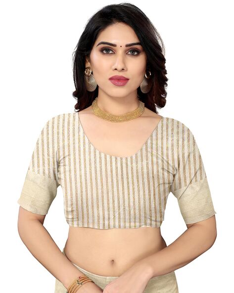 Cotton Cream Blouse With Saree Shapewear at Rs 113/piece in Surat