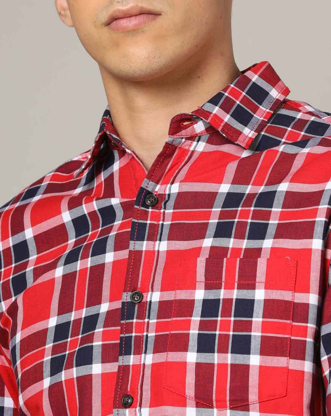 Buy Juscubs Checked Shirt with Patch Pockets at Redfynd