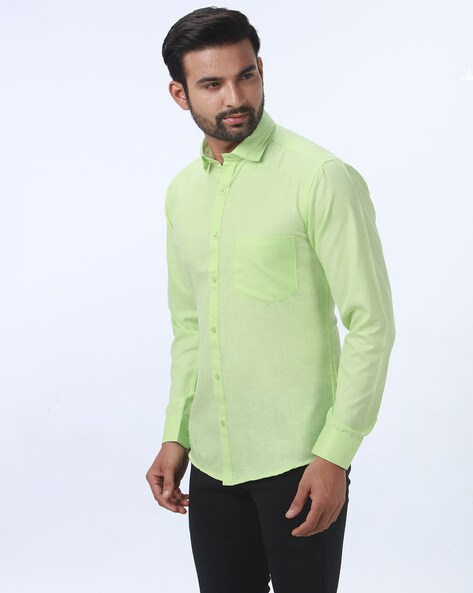 green colour shirt design