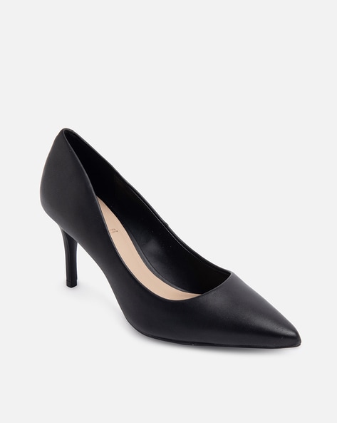 Buy online Black Textured Pumps from heels for Women by Scentra for ₹1119  at 60% off | 2024 Limeroad.com