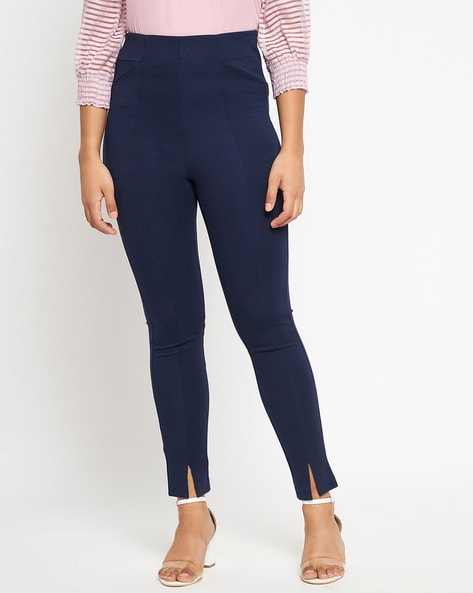 Buy Navy Jeans & Jeggings for Women by MADAME Online