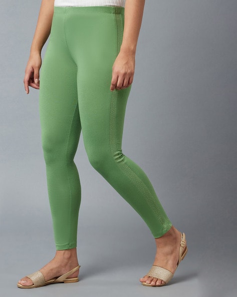 Buy Green Leggings for Women by Elleven Online