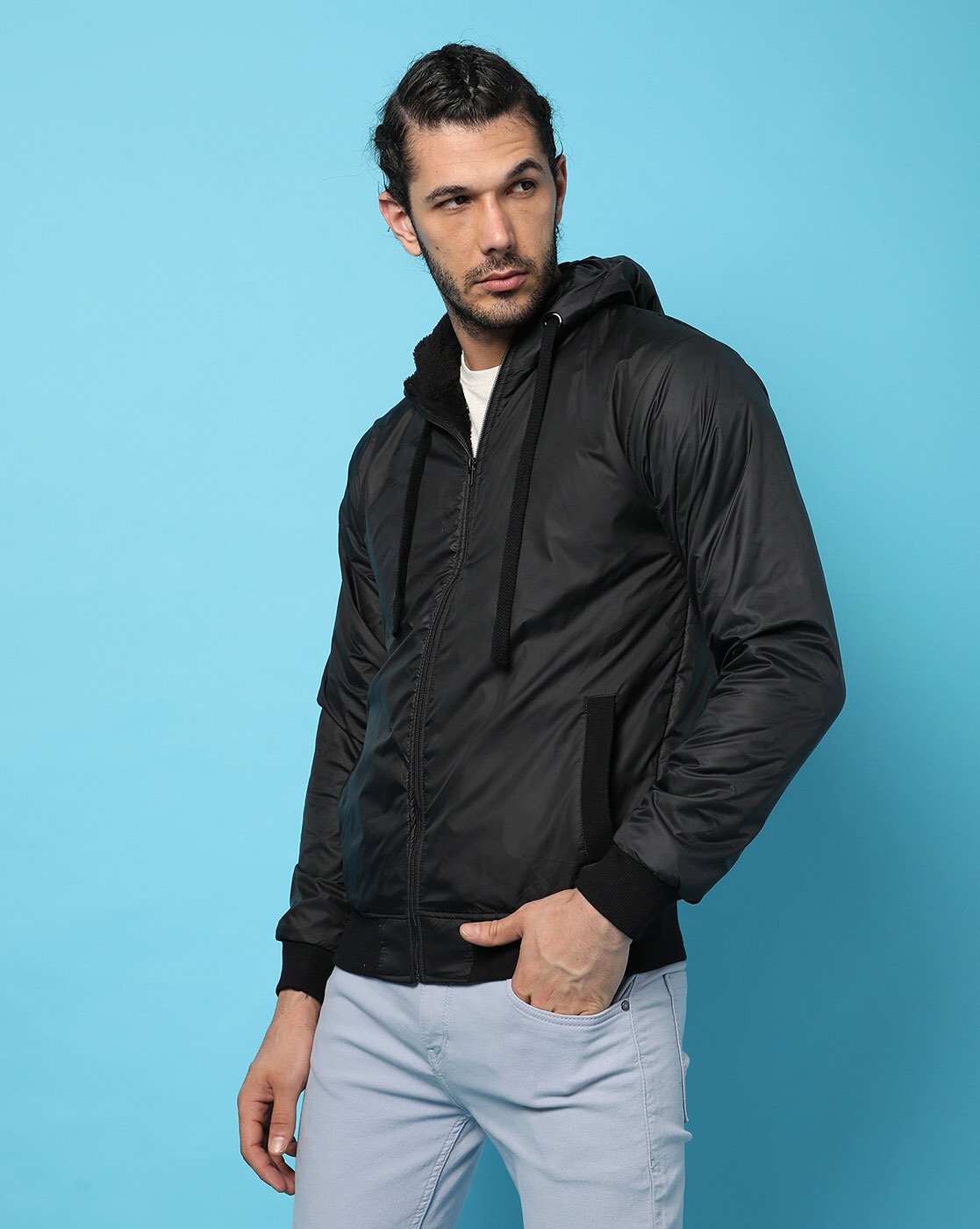 Buy Black Jackets & Coats for Men by Campus Sutra Online