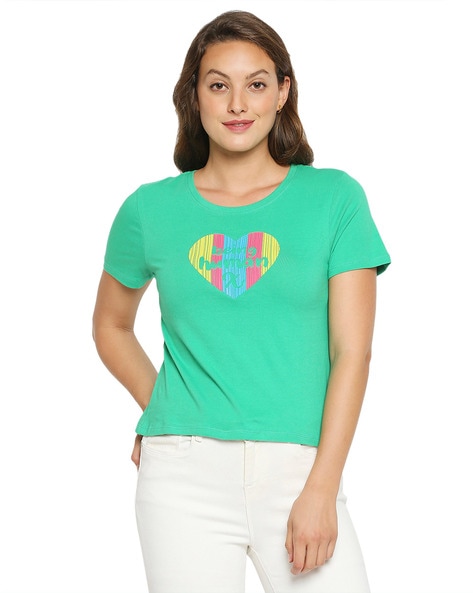 Buy Green Tshirts for Women by Being Human Online Ajio