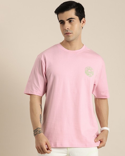 Buy Pink Tshirts for Men by DIFFERENCE OF OPINION Online | Ajio.com