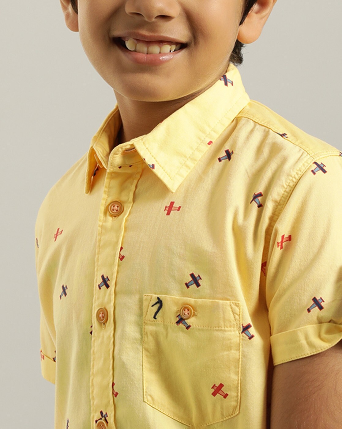 boys yellow shirt