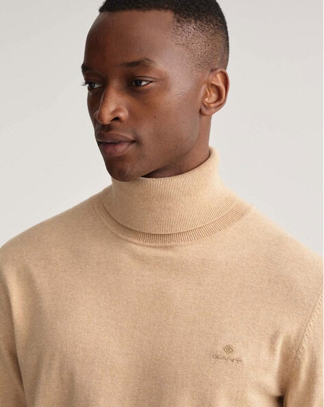 Buy online Turtle Neck Textured Pullover from Cardigans