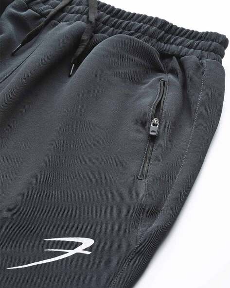 Men Joggers with Logo Print