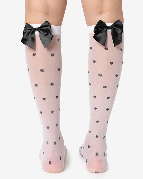 Buy Black & White Socks & Stockings for Women by Haute Sauce