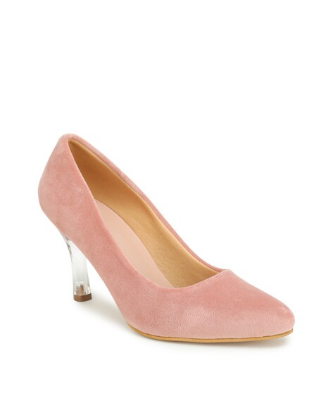 Peach kitten heel sales shoes