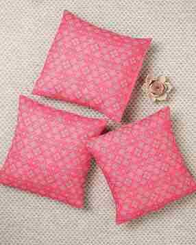 Set of 3 Digital Print Cushion Covers 16" x 16"
