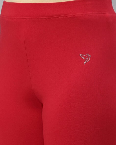 Buy Red Leggings for Women by Twin Birds Online