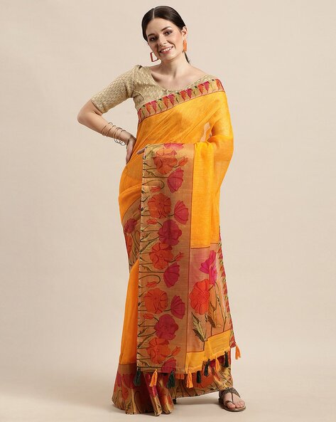 Buy Grey Sarees for Women by SHAILY Online | Ajio.com