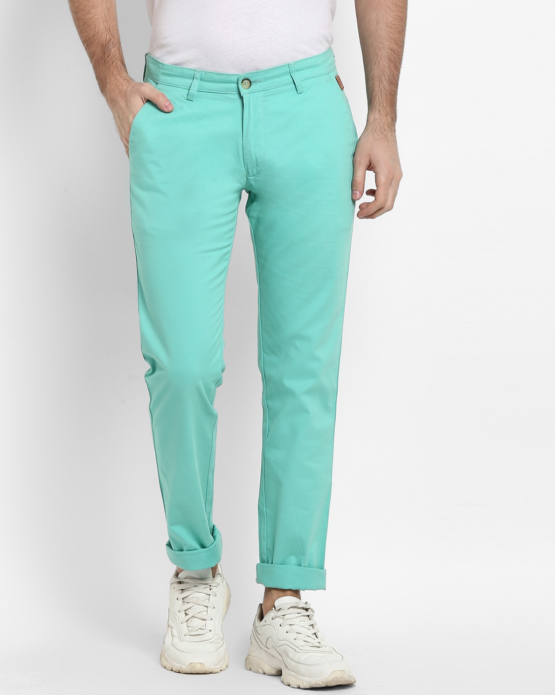 Pink Men Trousers - Buy Pink Men Trousers online in India