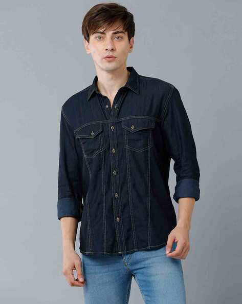 How To Wear A Denim Shirt – Men's Outfits & Style Tips-nextbuild.com.vn