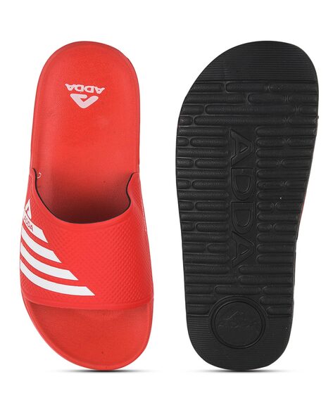 Adda red sales slippers