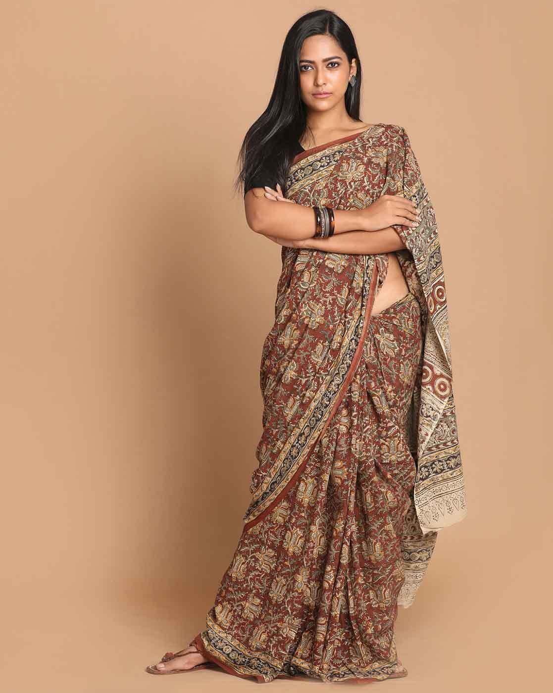 Buy Pink Sarees for Women by Jinal & Jinal Online | Ajio.com