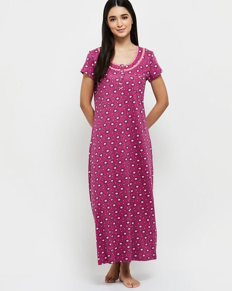 Buy Magenta Nightshirts Nighties for Women by MAX Online Ajio