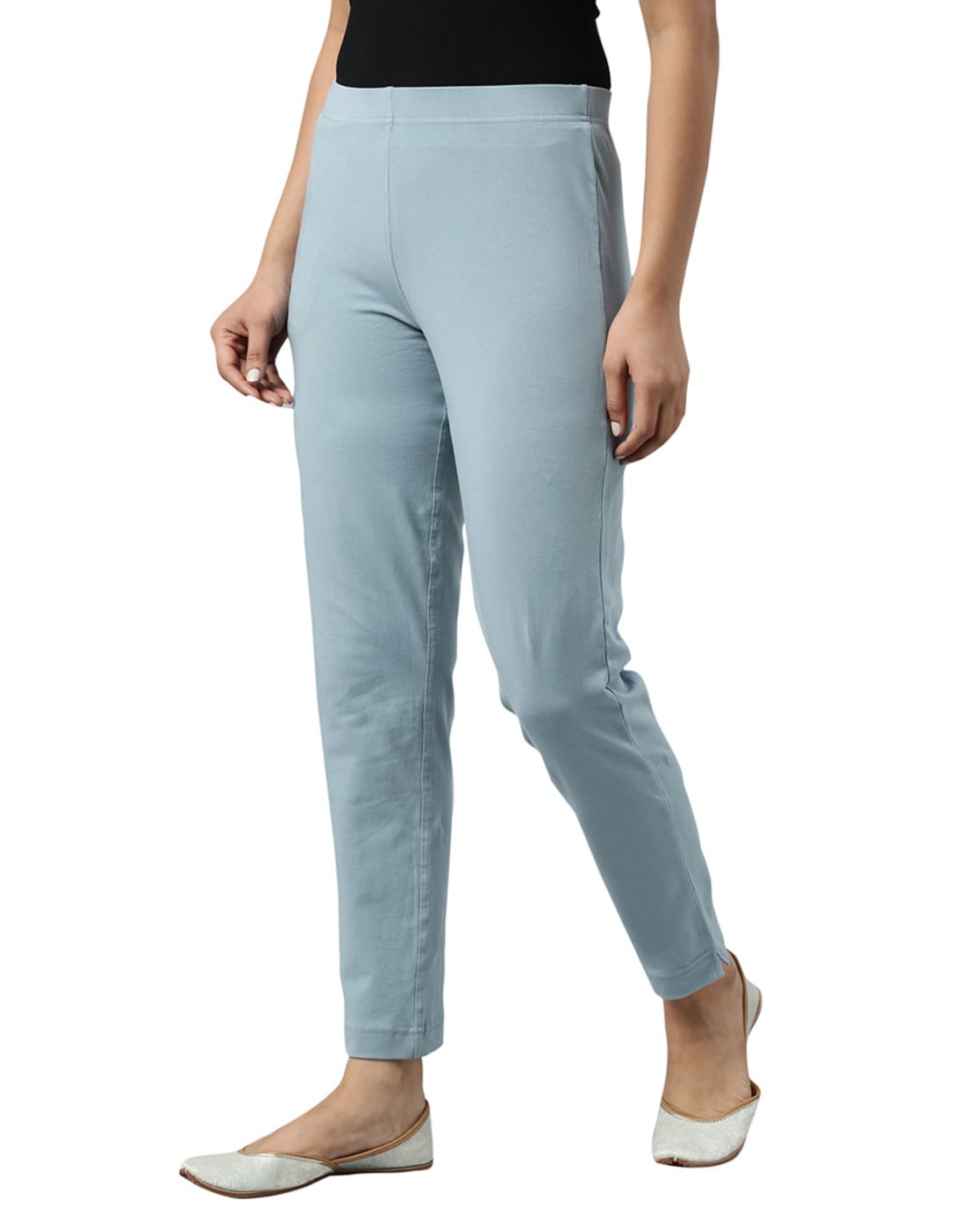 Buy online Women Solid Light Blue Wide Leg Trouser from bottom wear for  Women by Novio for ₹500 at 58% off | 2024 Limeroad.com