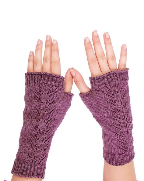 Womens purple cheap winter gloves