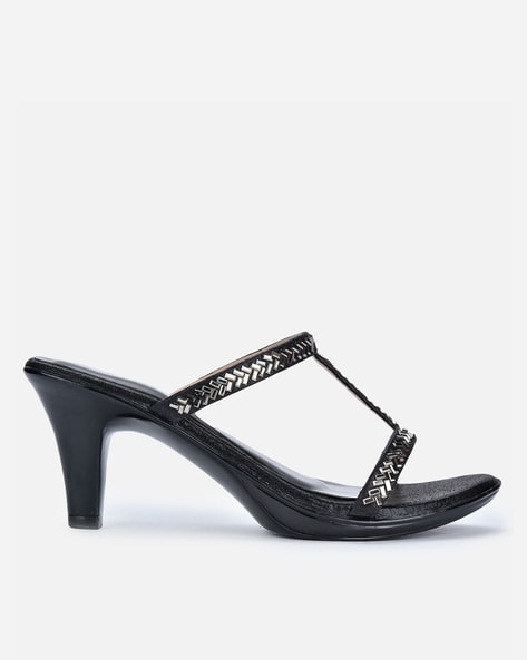 Valiosaa Embellished Kitten Heeled Sandals