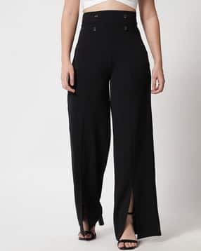 High-Rise Straight Fit Trousers