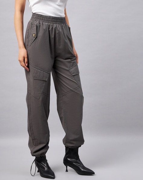 Buy Grey Trousers & Pants for Women by ORCHID BLUES Online