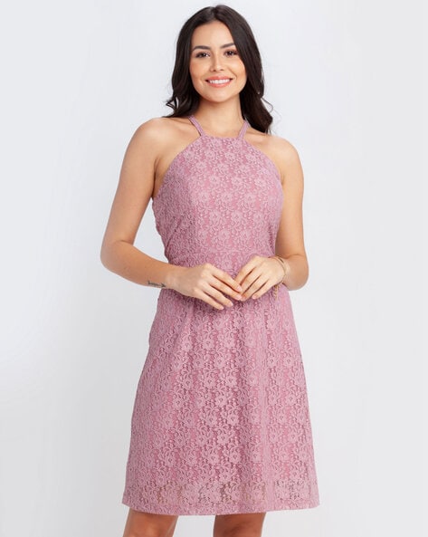 Kata Pink Lace Maxi Dress – Beginning Boutique