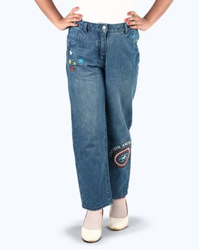 Typographic Slim Fit Jeans-image-16